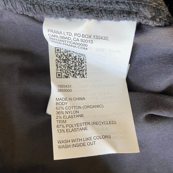 Prana Kanab Short Women's XS Charcoal 5" Inseam Pull On Knit Waistband Pockets - Picture 8 of 13